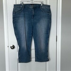 NWOT NYDJ Women’s Lift Tuck Capri Cropped Jeans Quinta Blue Denim Size 20W